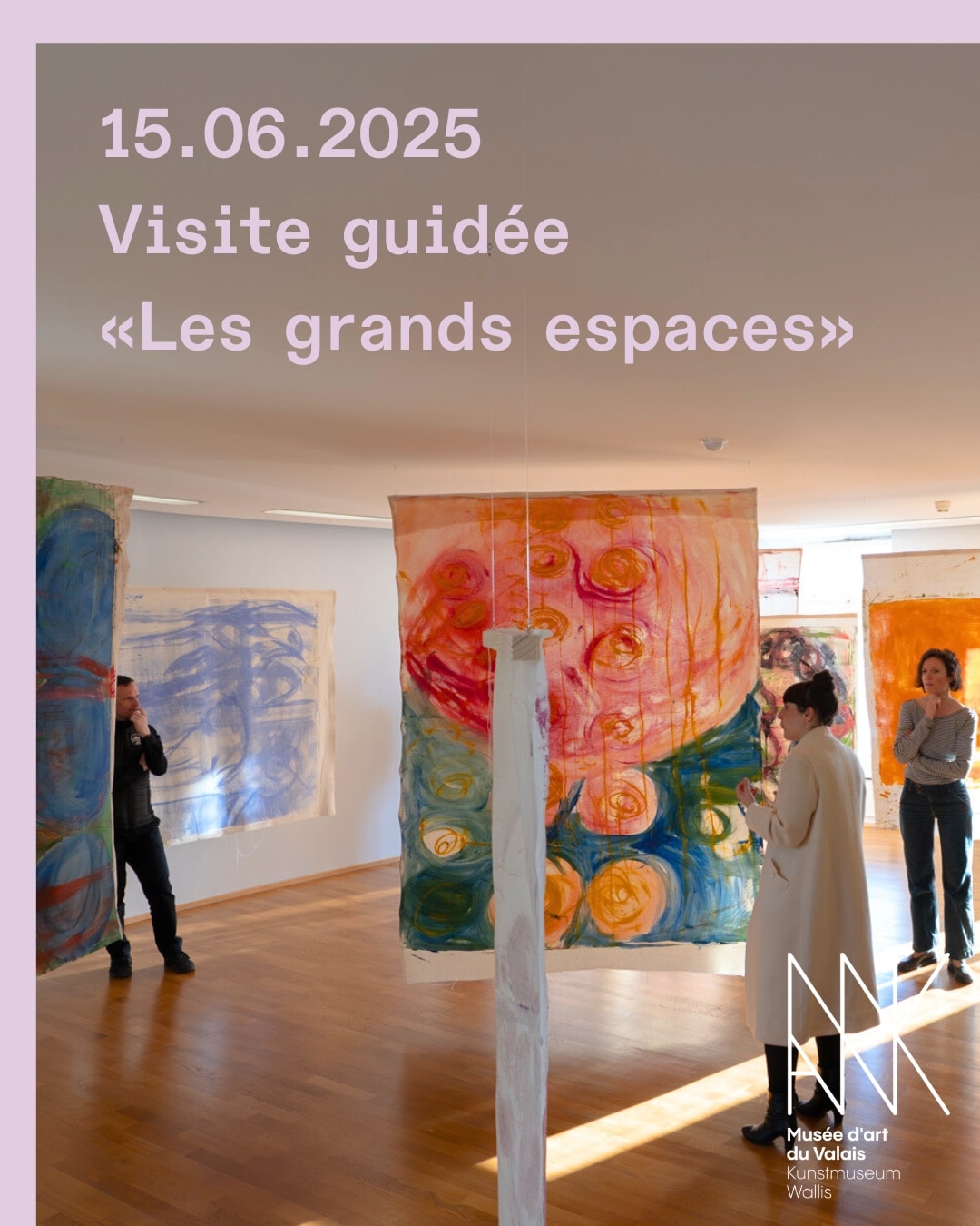 Le Musée d'art du Valais vous invite à découvrir le cycle d'expositions "Les grands espaces" en compagnie de sa directrice et commissaire de l'exposition Laurence Schmidlin. Un rendez-vous à ne pas manquer si vous souhaitez découvrir le nouveau parcours et les nouvelles œuvres qui se déploient en 3 expositions. 🔹Dimanche 15 juin 2025 🔹11h15 (durée 1h) 🔹Public adulte 🔹Compris avec l’entrée au musée, sans inscription 👉 Retrouvez toutes les infos dans le lien en bio. #museedartduvalais #museesvalais #art #kunst #visiteguidee 📷 © Musées cantonaux du Valais, Sion.